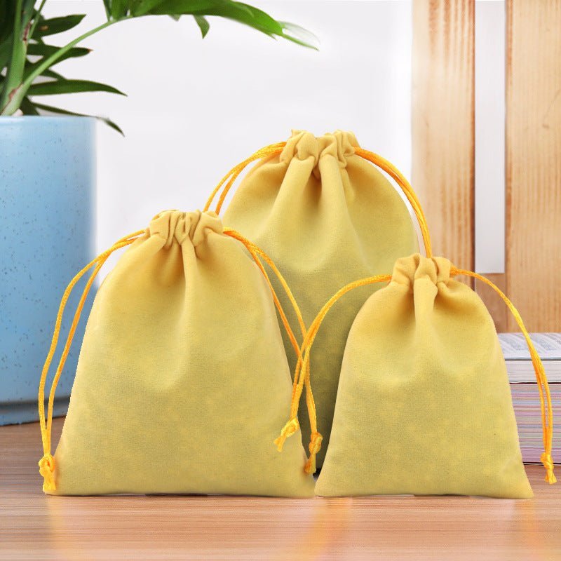 Drawstring Flannel Bag - COZYMAZE