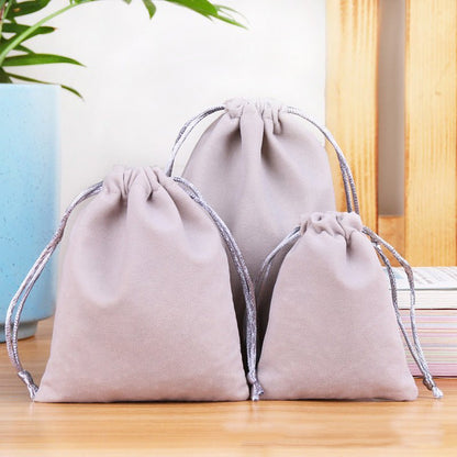 Drawstring Flannel Bag - COZYMAZE