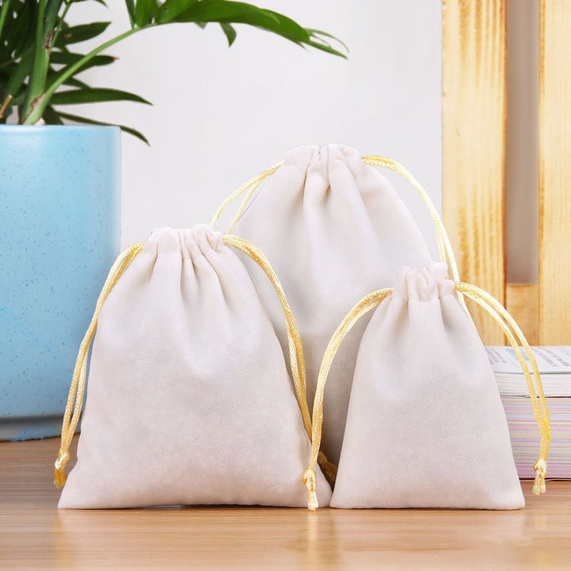 Drawstring Flannel Bag - COZYMAZE