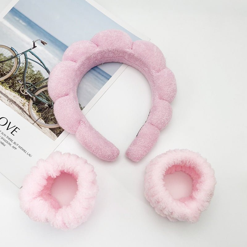 Headband & Wrist Strap to Wash Face - COZYMAZE