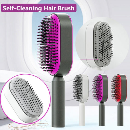 Self Cleaning Hairbrush - COZYMAZE