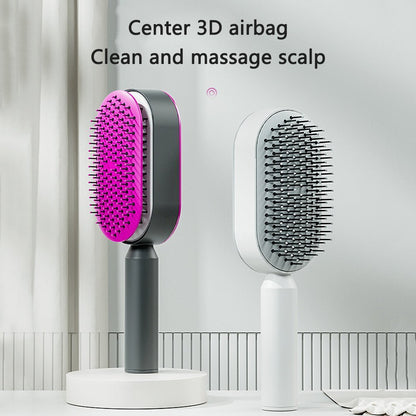 Self Cleaning Hairbrush - COZYMAZE