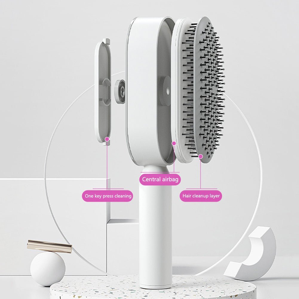 Self Cleaning Hairbrush - COZYMAZE